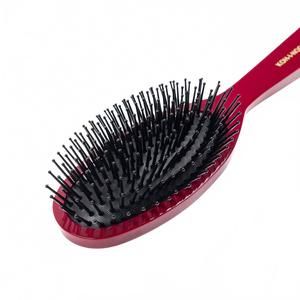 NEW KOH-I-NOOR BEAUTY USA women's synthetic pin brush in burgundy red